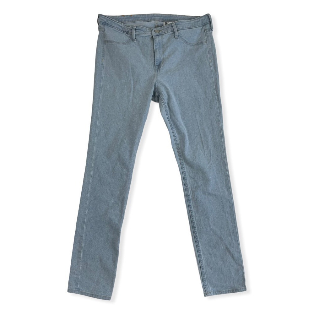 H&M &DENIM Light Wash Skinny Regular Waist Ankle Denim Blue Jeans‎ Size 32